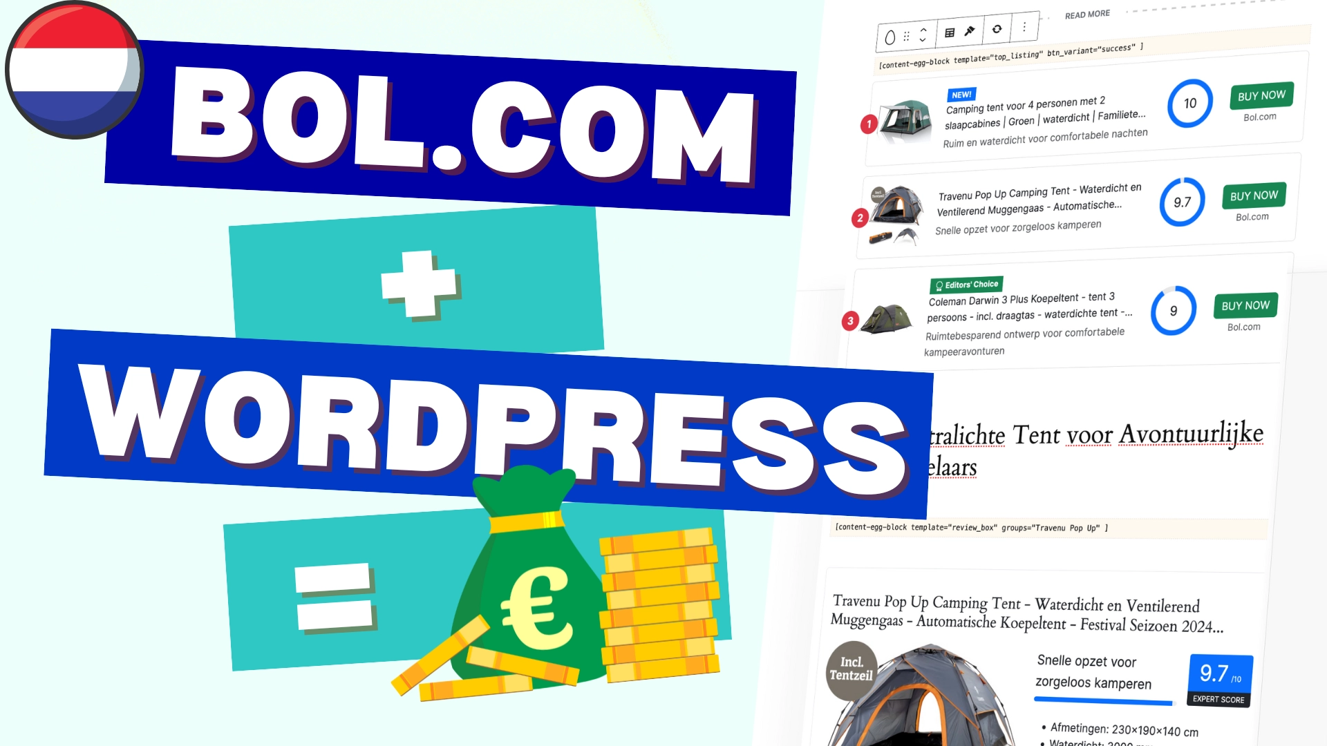 How to build a Bol.com affiliate website in one day using WordPress and Content Egg Pro plugin