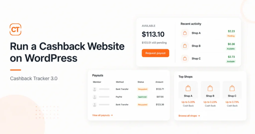 Run a cashback website on WordPress: what’s new in Cashback Tracker 3.0