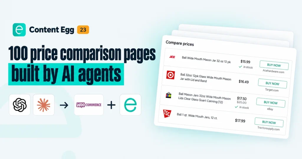 I asked 10 AI agents to build 100 price comparison pages