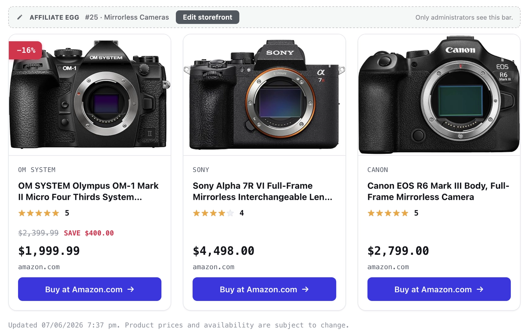 Affiliate Egg product grid template