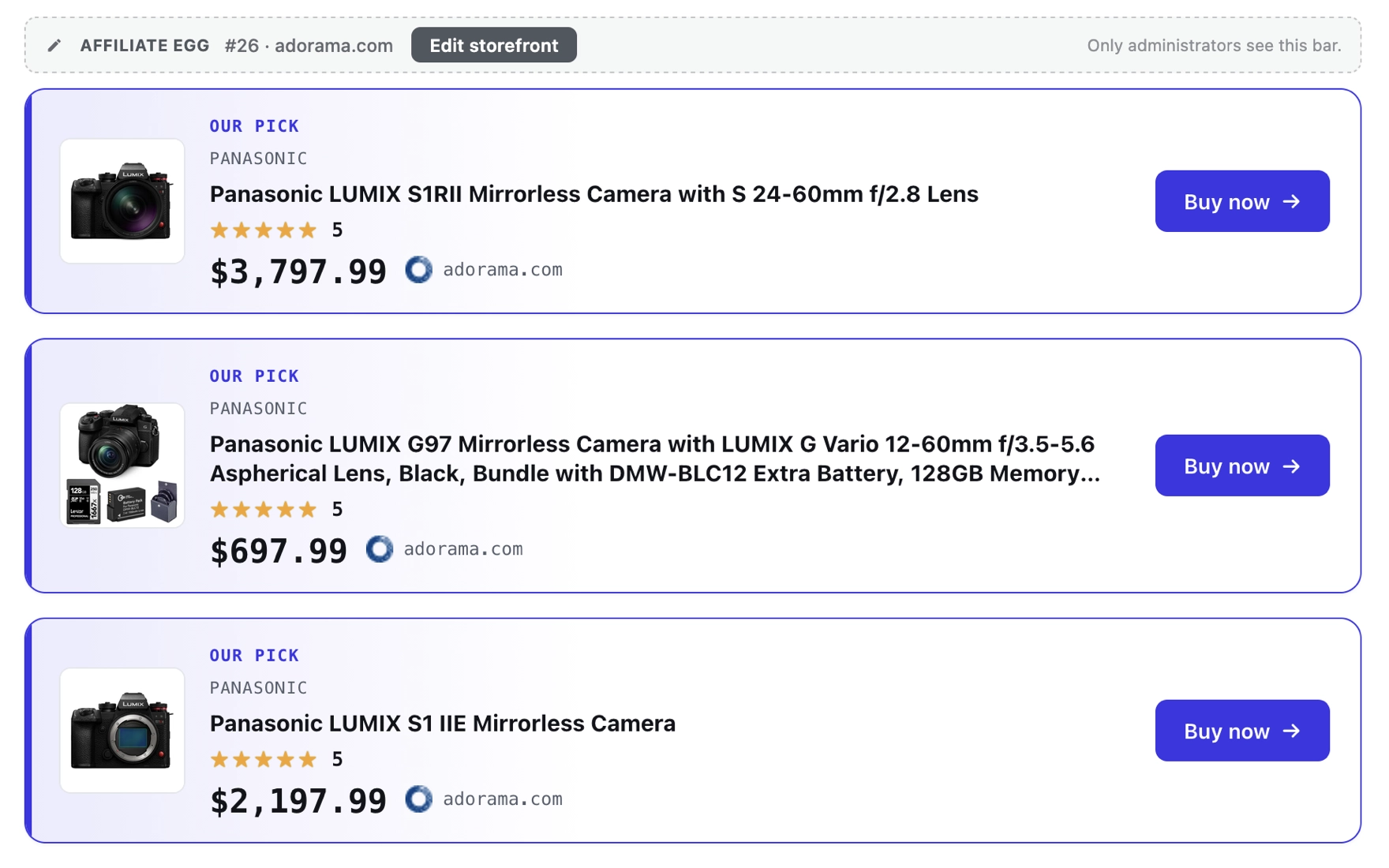 Affiliate Egg inline pick template